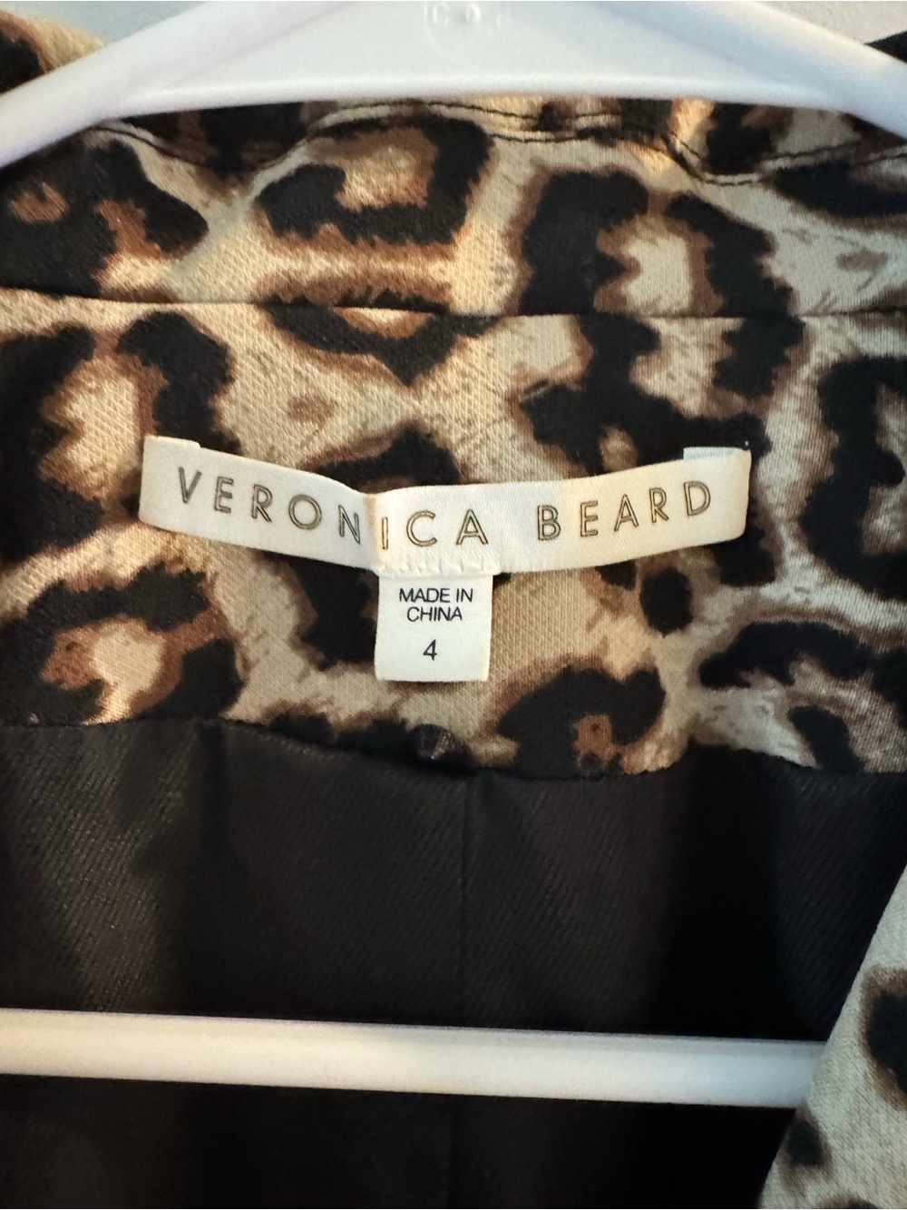 Veronica Beard Leopard-Print Double-Breasted Blazer in Brown - Picture 3 of 8